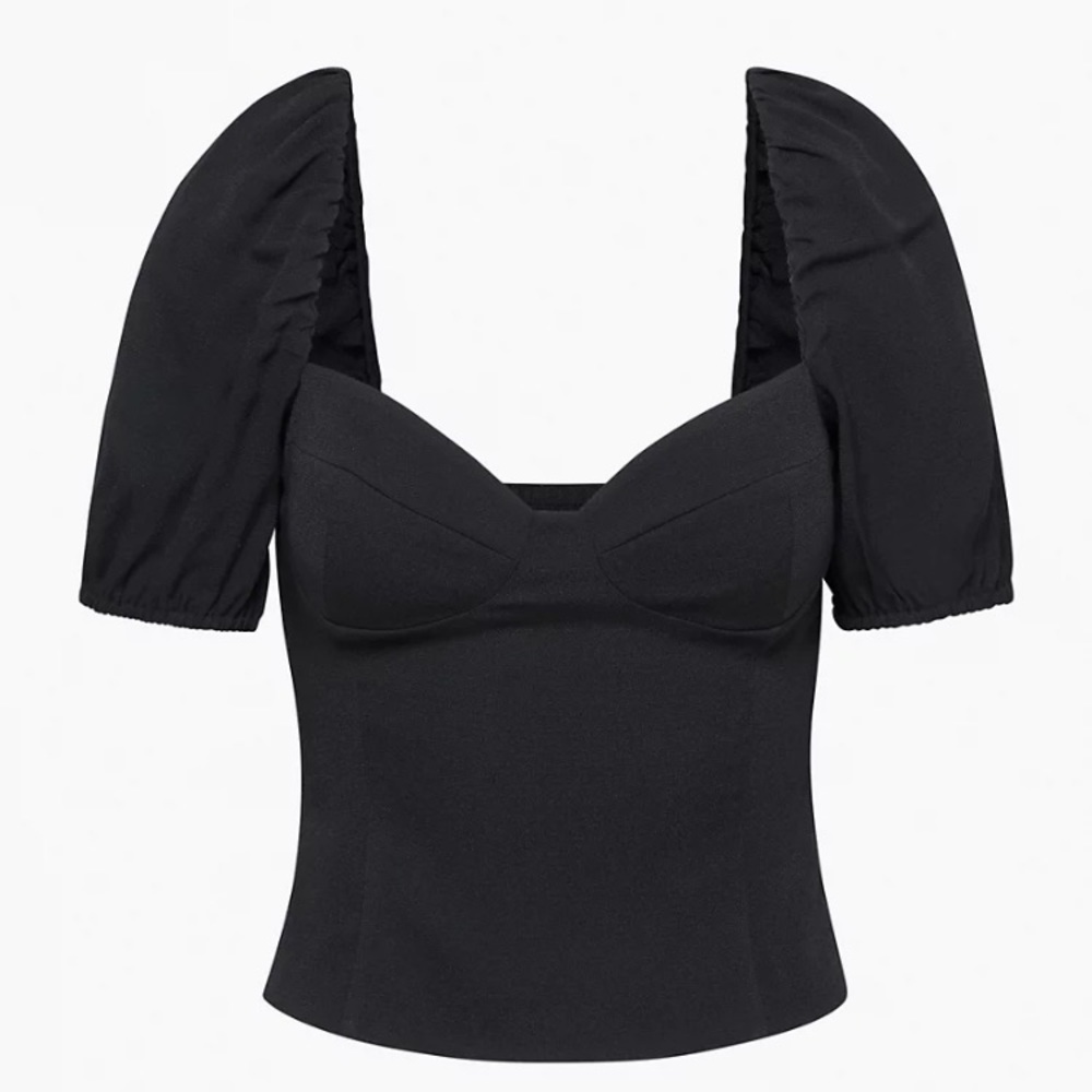 Wilfred Puff-Sleeve Bustier Blouse Size XL